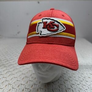 NFL Kansas City Chiefs New Era Hat Cap Unisex Mens Sz M/L Red 39Thirty NFL